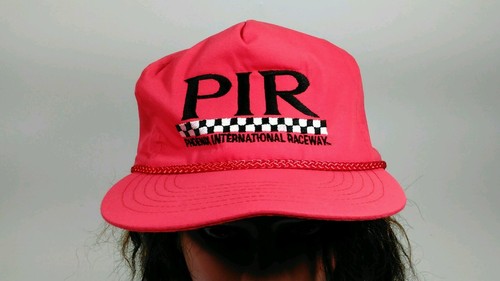 Vintage RARE PIR Phoenix International Raceway Red Baseball Cap Hat