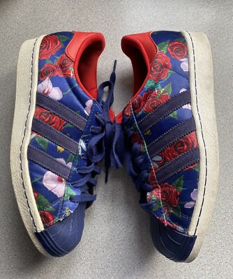ADIDAS SUPERSTAR 80s RITA ORA TRAINERS Red Roses Rare SIZE UK 7 | eBay UK