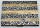 Vintage Italian 800 Silver & 18K Gold Engraved Ladies Cigarette Case Circa 1940s