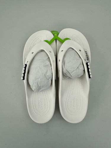 Women's US Size 9 Crocs Classic Platform Flip White Flip Flops Sandals New - Picture 9 of 15