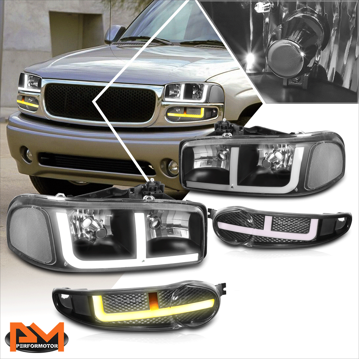 ヘッドライト LED 02 - 06 GMC Sierra 1500 Yukon ヘッドライト LED 02 - 06 GMC Sierra 1500 Yukon