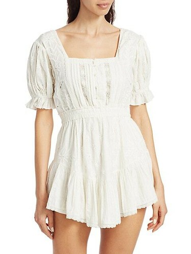 LoveShackFancy Tomasina Mini Dress in 