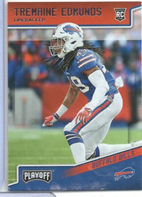 Tremaine Edmunds Bills RC 247 Playoff Panini 2018 122220ATCD