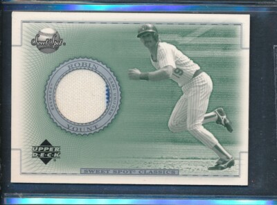 2002 Upper Deck Sweet Spot Classics GU Jersey Relic #J-RY: ROBIN YOUNT Brewers