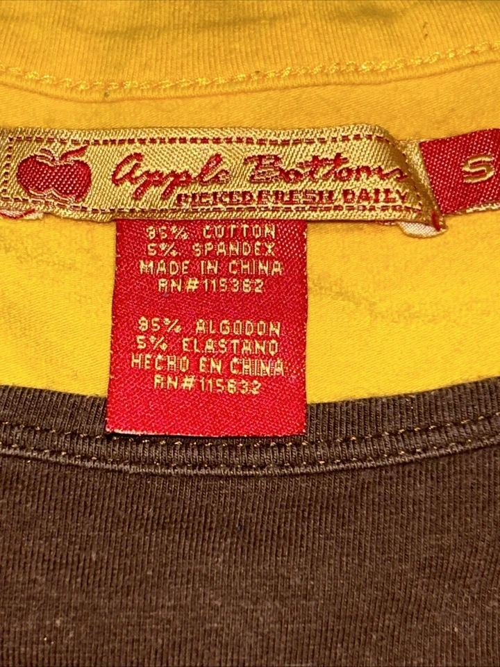 Y2K APPLE BOTTOMS Little Girls Dress Sz Small Yellow/Brown - Image 3 of 4