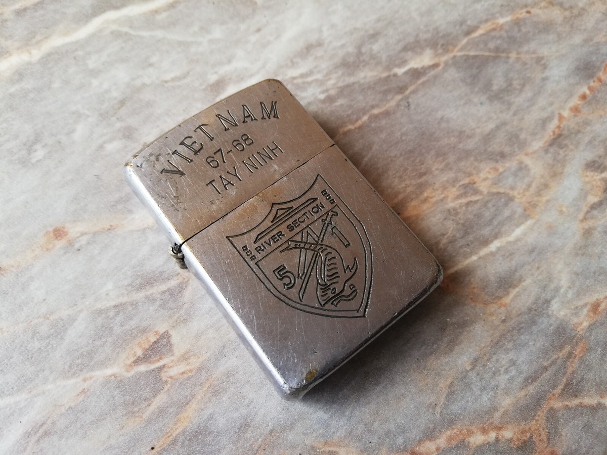 Vtg Very Rare Zippo pat.2517191 Vietnam War TAY NINH 67-68