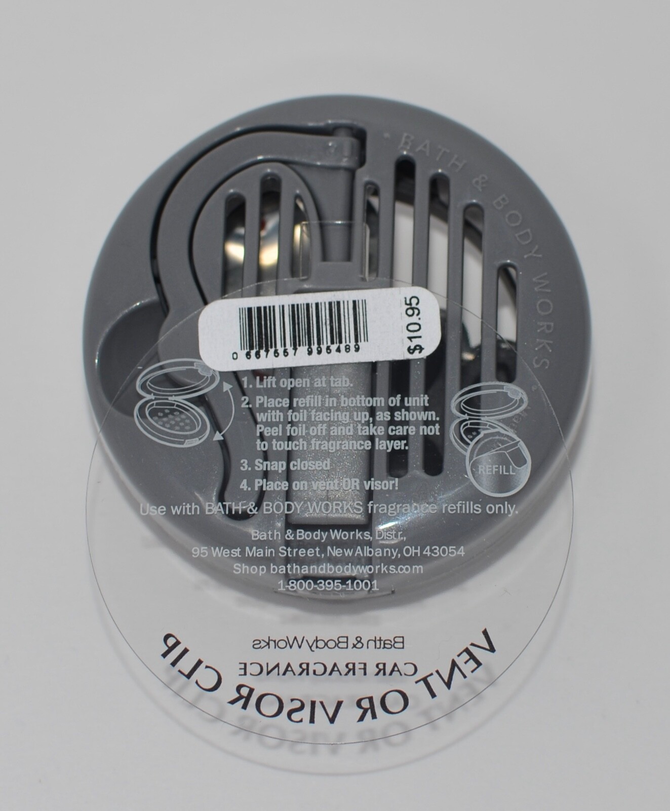 BATH & BODY WORKS BLACK PAW PRINT HEART SCENTPORTABLE HOLDER CAR VENT