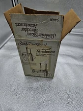 Vntg Sunbeam Mixmaster Deluxe Mixer Slicer Shredder Attachment 94480 NOS - F4