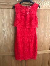 Jessica Wright Red Dress Size 10