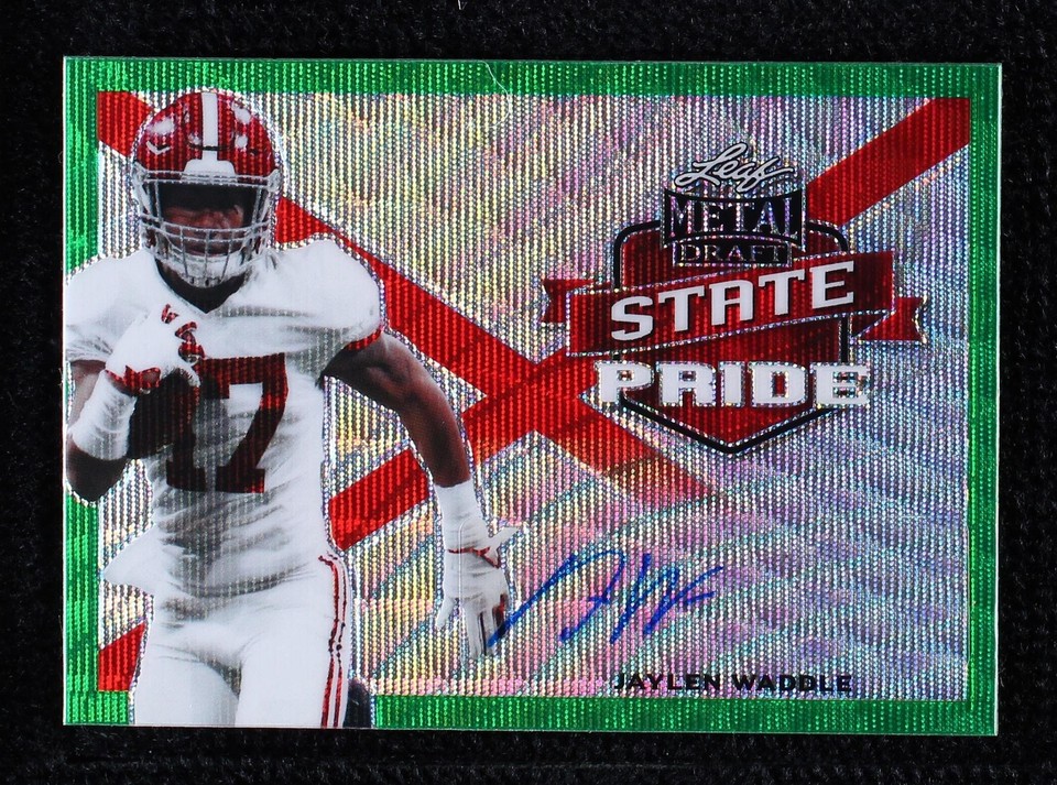 2021 Leaf Metal Draft Jaylen Waddle #SP-JW1 - 1 of 1
