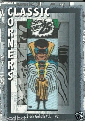 2012 Marvel Premier Chase Card Classic Corners Black Goliath Upper Deck CC-37 