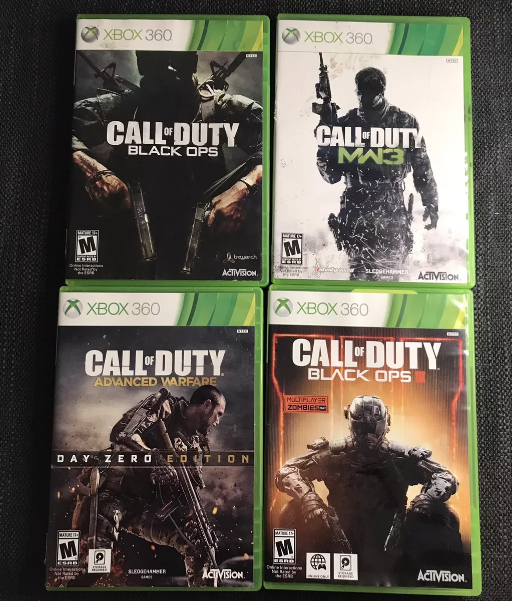 Microsoft Call Of Duty Xbox 360 Game Bundle Set Of 4 Preowned