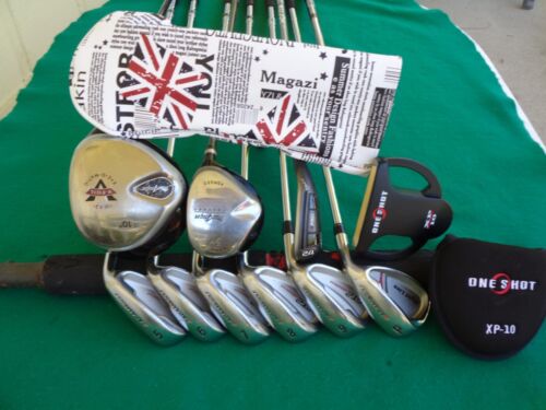 MacGregor V-Foil Adams Irons Driver Wood Hybrid Complete Golf Club Set Mens RH