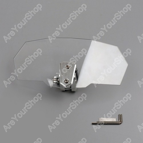 Universal Motorcycle motobike Windshield Windscreen Transparent Spoiler Shield