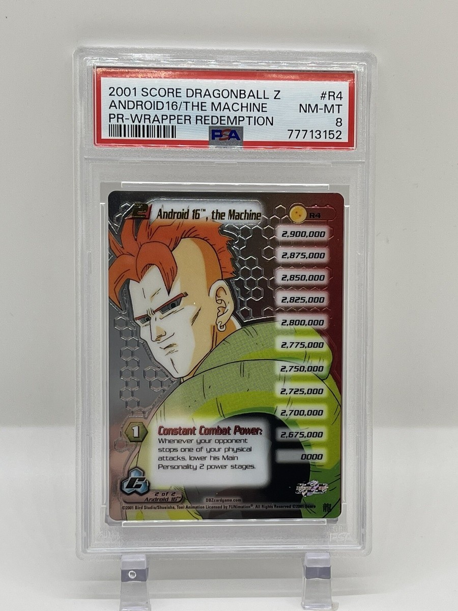 奉孝 ① Android 16 The Machine PSA 8 NM-Mint Score Hi-Tech Foil R4 Dragon
