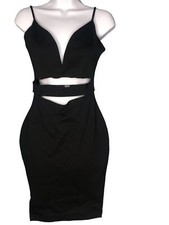 Windsor cut out sexy spaghetti strap deep v dress NWT