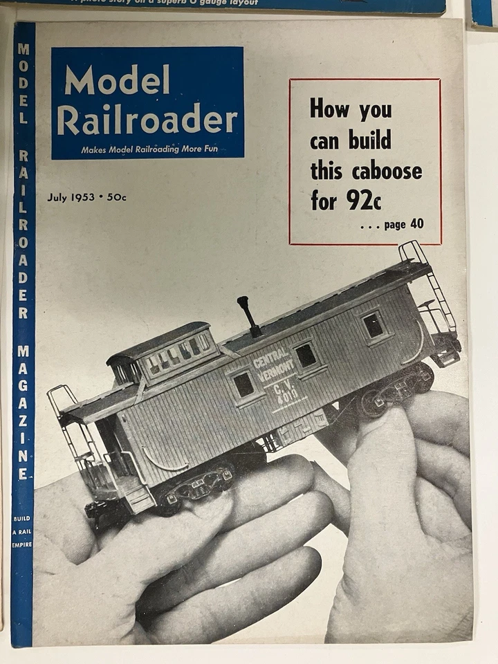 The Model Railroader Magazine Lot of 7 Issues 1953 - Image 2 of 4