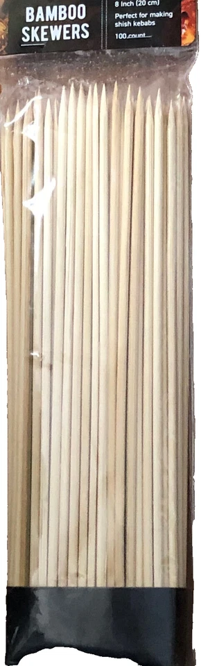 Fareberware Barbecue Bamboo Skewers 100 Count (8 inch) - Image 2 of 3