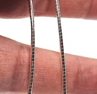 925 Sterling Silver Choker Necklace – 1mm Solid Italian Chain, 16" – Jewellery