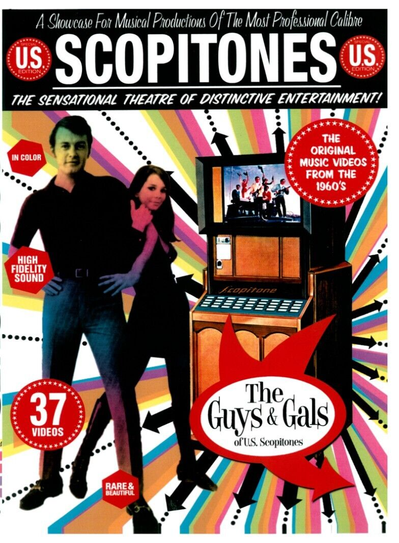 U.S. Scopitones  DVD 37 music video films Guys & Gals Classic 16mm Jukebox 1960