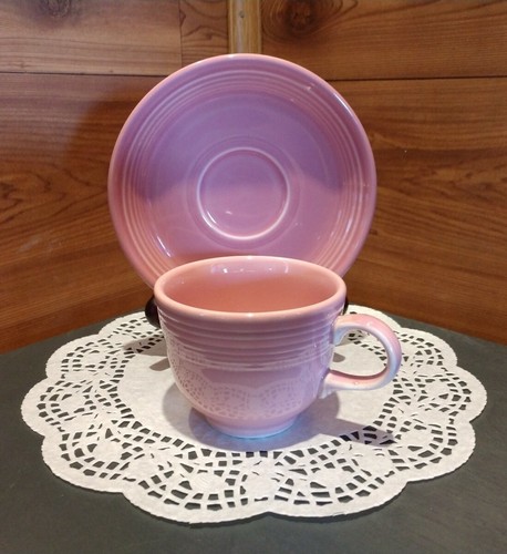FIESTAWARE ROSE (0103/F103) COFFEE/TEA CUP & SAUCER SET - 第 1/11 張圖片