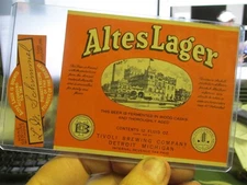 Rare Altes Lager 30s IRTP Factory Scene NOS/Unused Label Set Detroit, Michigan
