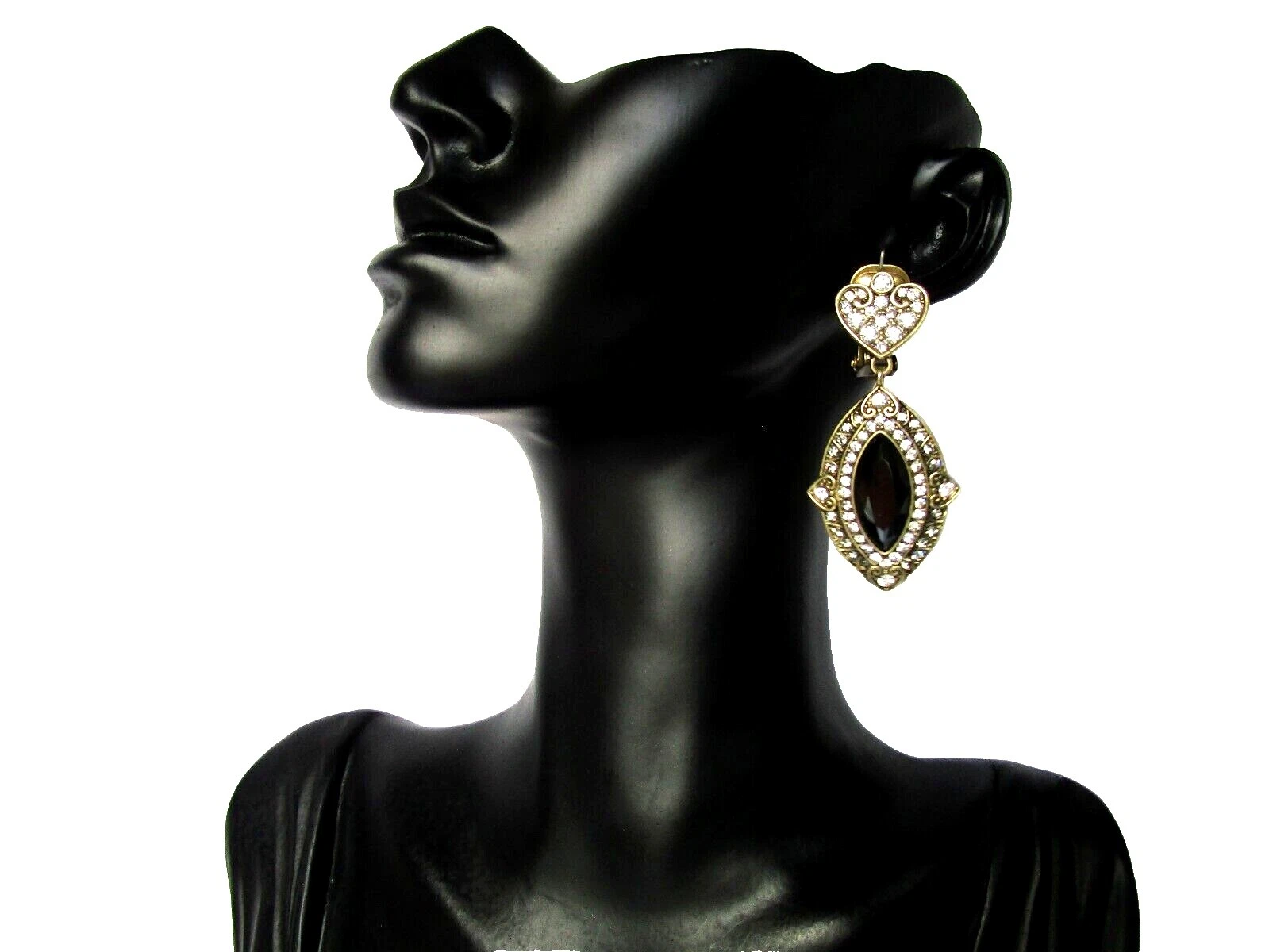 Pendientes de Moda Heidi Daus Negro