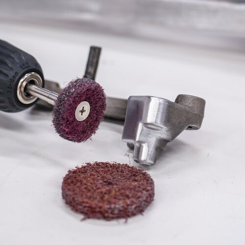 Kit Pulizia Ruota Trapano 180 400 Griglia | Scotch Pad Lucidatura Buffing Abrasivo - Foto 2 di 2