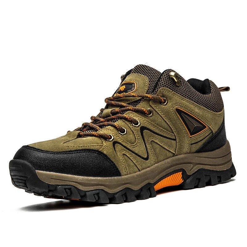 Winter Warm Plush Men's Ankle Boots Waterproof Snow Boots Non-Slip Hiking Boots