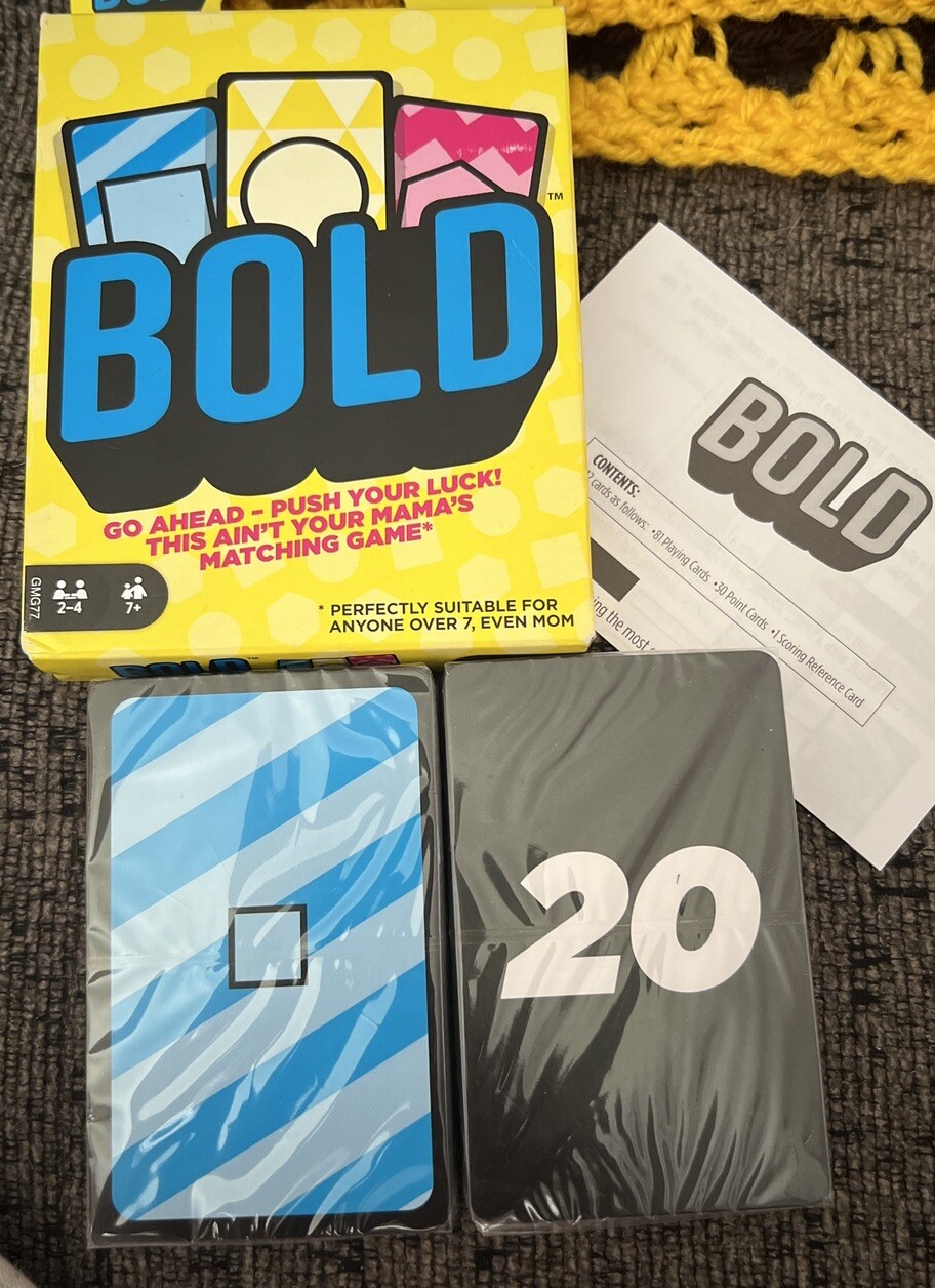 NEW & SEALED Mattel Games BOLD Matching Card Game Age 7+ | eBay