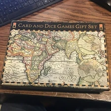 2003 - Robert Frederick - Limited World Map - Card and Dice Games Gift Set