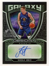 Nikola Jokic 2020-21 Panini Obsidian Galaxy Autograph Card #GAL-NKJ 01/15