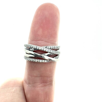 Authentic Pandora Ring Entwined P2 S925 ALE 64 Size