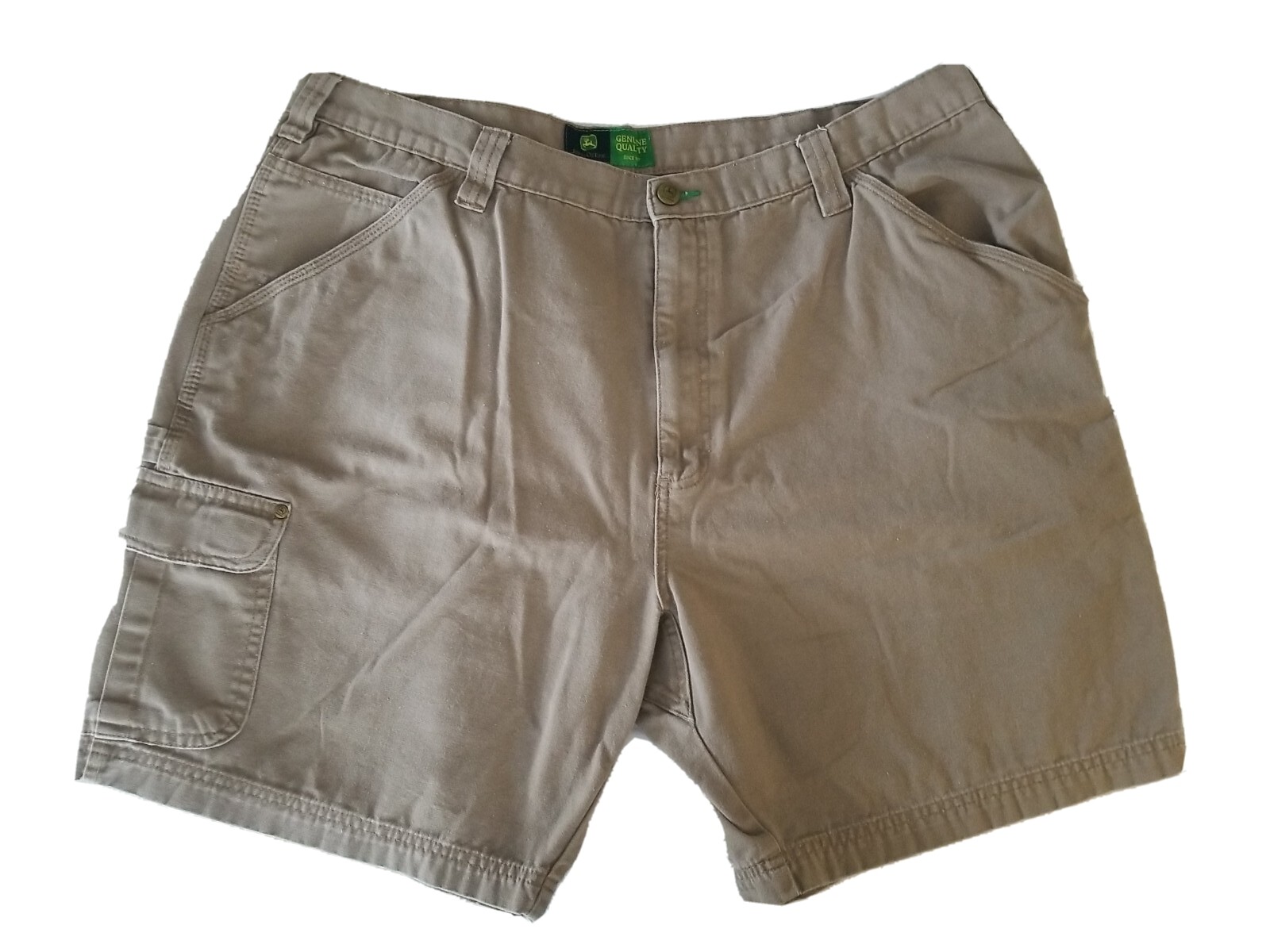 Mens JOHN DEERE Carpenter Cargo Shorts size 42 Kahki … Gem