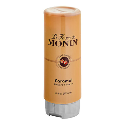 Monin 12 fl. oz. Caramel Flavoring Sauce WS-544SAUKC009B