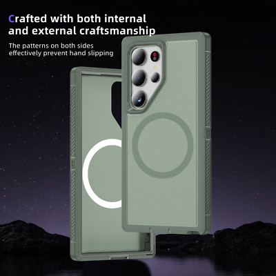 For Samsung Galaxy S25 Ultra S24 S23FE S22 Fashion Magsafe Shockproof Phone Case