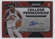 2023 Prizm Draft Picks College Penmanship Red 121/125 Brice Sensabaugh Auto 0v2h