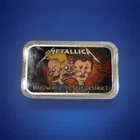 2026 Metallica ~~ 1oz .999 Fine Silver Bar ~ Colorized B&B 🦅🔥🔥🔥🇺🇸#A1