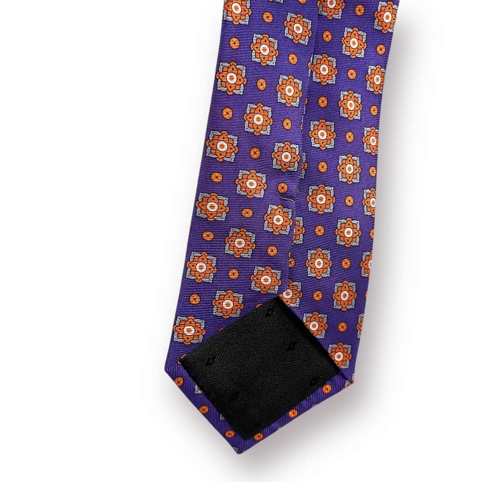 Cape Cod Neckwear Silk Neck Tie Preppy Hi Quality Purple Orange Gray