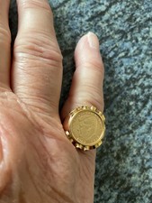 585 Goldmünzring John f Kennedy