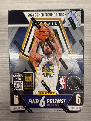 Brand New Panini 2024-25 Mosaic NBA Trading Cards 36 Cards Per Box On Sale Now !