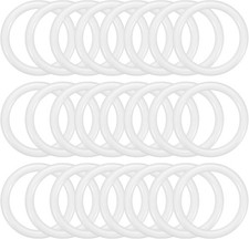 24 Pcs Dream Catcher Rings, 1.3 Inch Floral Macrame Hoops for DIY Crafts