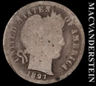 1897 Barber Dime- Silver- Scarce Better Date- No Reserve #K347