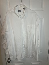 Van Heusen Men  s 2XL Button Down Shirt Regular Fit Easy Care Long Sleeve