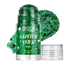 DAGEDA Green Body Glitter Stick,Sparkly Hair Face Makeup for