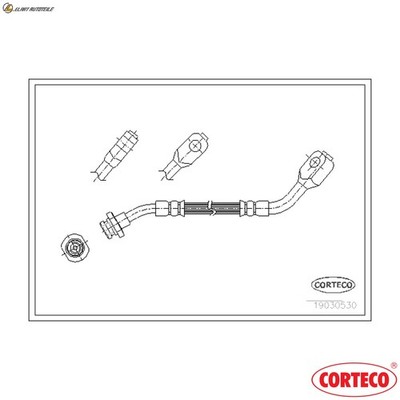 BREMSSCHLAUCH 19030530 FÜR NISSAN DATSUN TERRANO/�/II PICK/UP UTE PATHFINDER