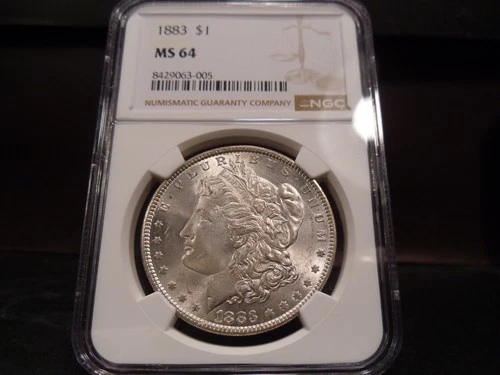 1883 MS64 Morgan Silver Dollar NGC Certified