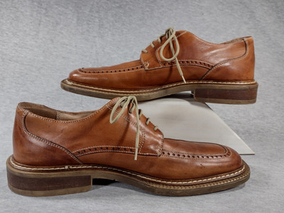 Antonio Barbieri Derby Square Toe Dress Shoes Mens EU-42 US 8-8.5 Brown 778142