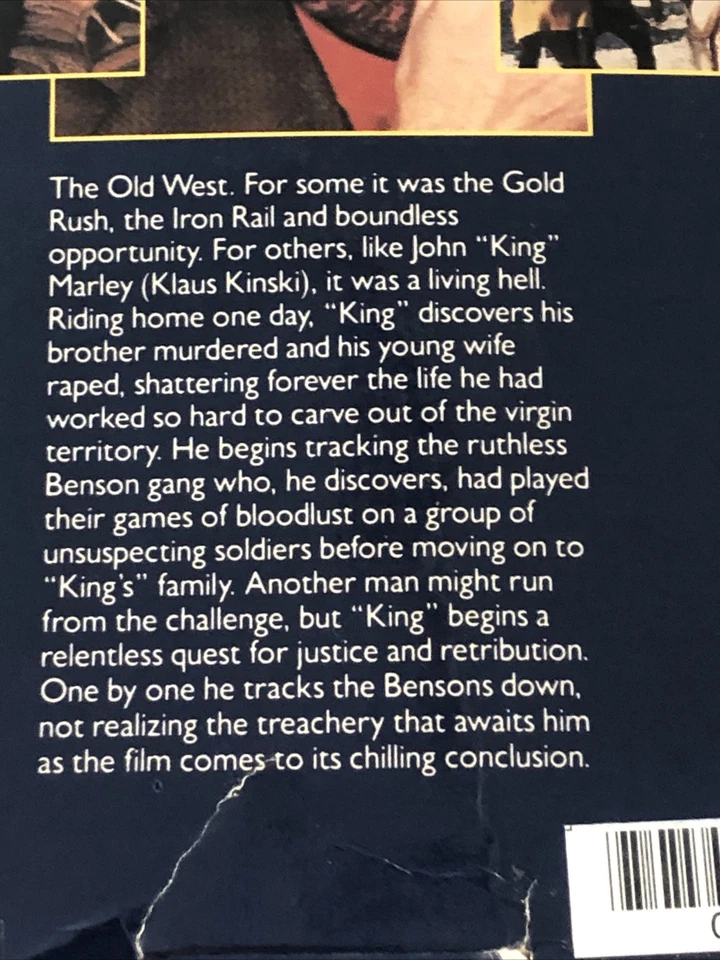 His Name Was King SP Mode VHS Uncut 90 Min Version Klaus Kinski Richard Harrison - Image 3 of 4