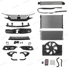 24PCS For Civic 2016-18 Radiator AC Condenser Fan Bumper Support Grilles Fog Kit